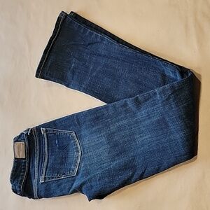 American Eagle Size 0 Skinny Kick Sequin Pocket Dark Wash Jeans Gently Used Cond